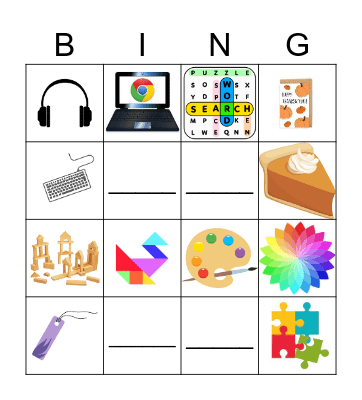 Tech/Art BINGO Sheet 3 Bingo Card