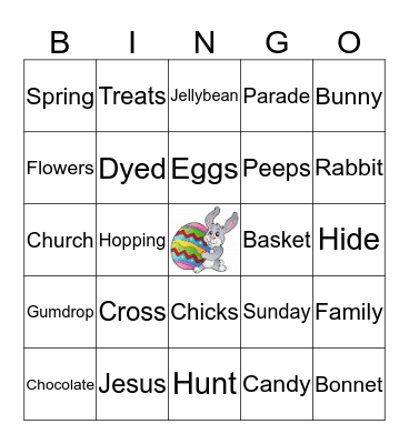 Easter Bingo Card