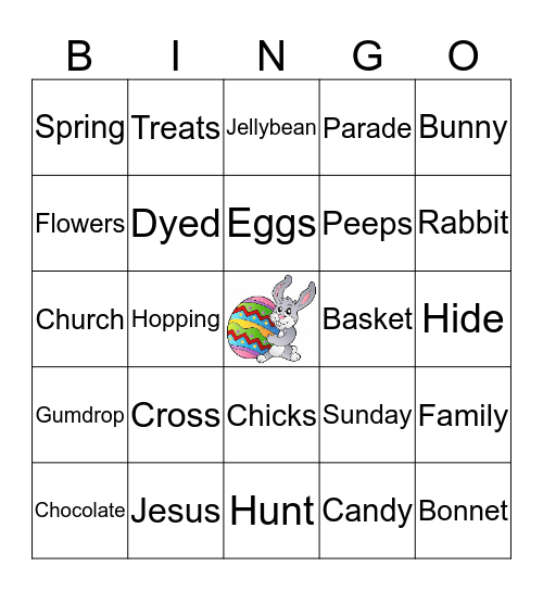 Easter Bingo Card