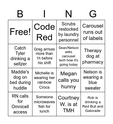 Pharmacy Week 2023! Bingo Card
