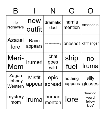 Dad the Spy Bingo Card
