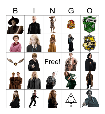 HARRY POTTER Bingo Card