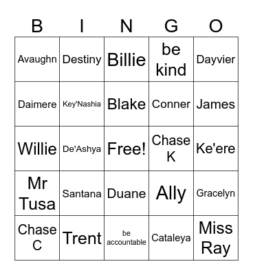 A105 2023-2024 Bingo Card