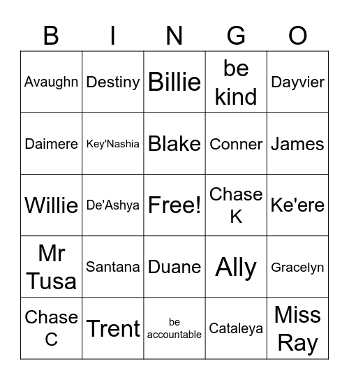 A105 2023-2024 Bingo Card