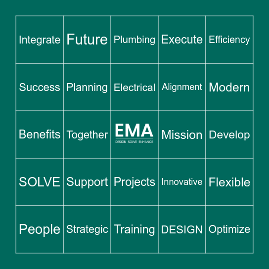 EMA Bingo Card