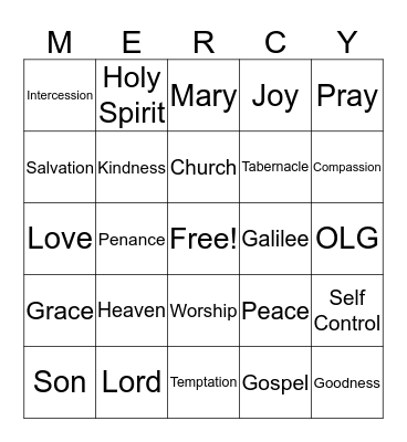 Retreat Bingo Card