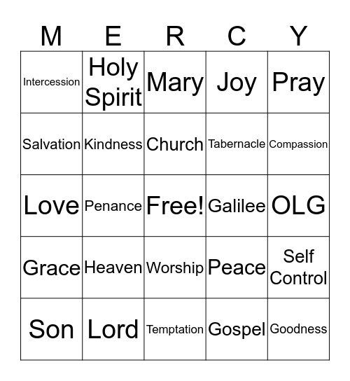 Retreat Bingo Card