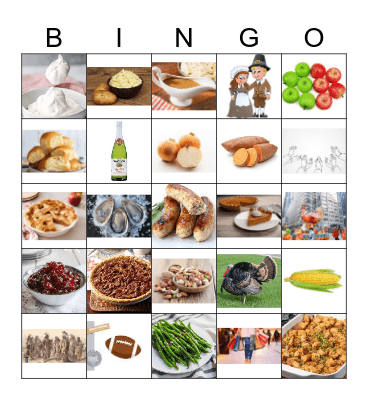 Thanksgiving Bingo Card