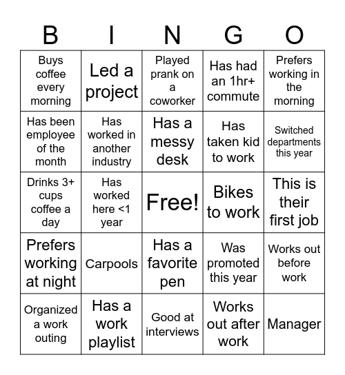 Toastmasters Meet & Greet Bingo Card