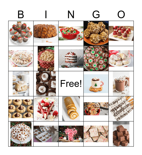 Holiday Sweets! Bingo Card