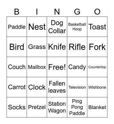 Charlie Brown Thanksgiving Bingo Card