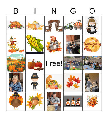 Thanksgiving Bingo Card