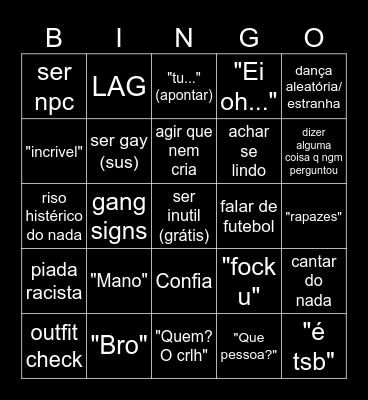 Rodrigoh Bingoh Bingo Card