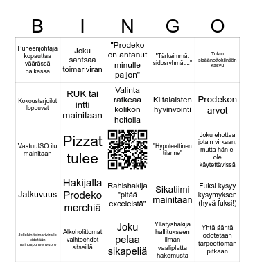 Proleko?:n vaalibingo 2023!?!?! Bingo Card