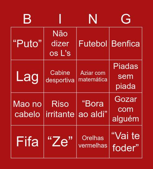Jose Martinho Bingo Card