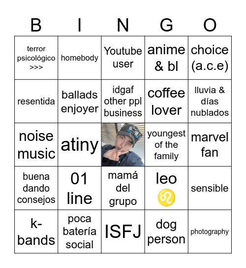 Mehel Bingo Card