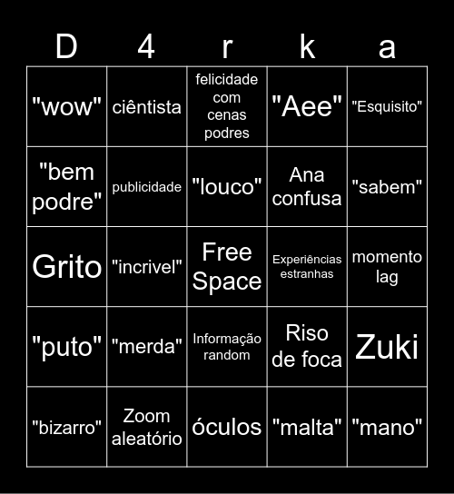 BingoFrame Bingo Card