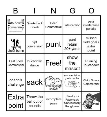 Football Bingo Card
