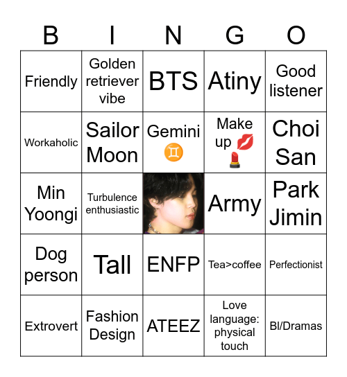 Pau 🩷 Bingo Card