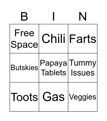 Bottom Bingo Card