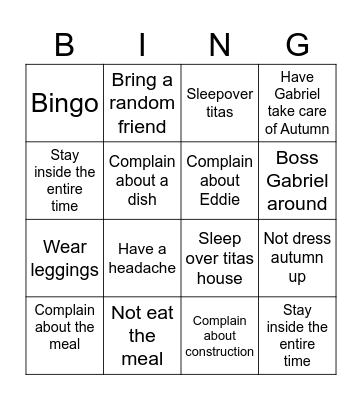Zuly Bingo Card