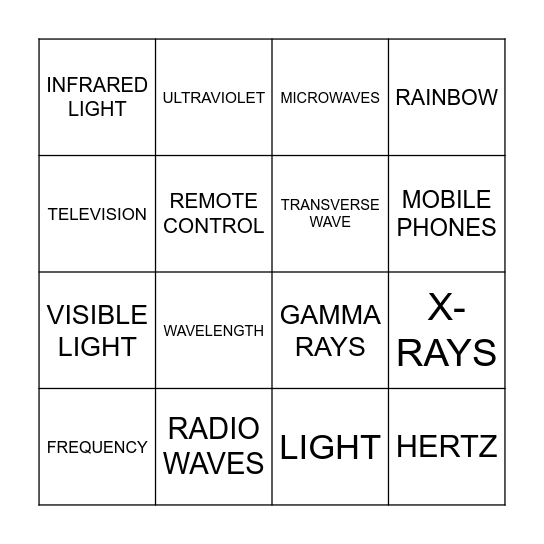 EMW BINGO Card