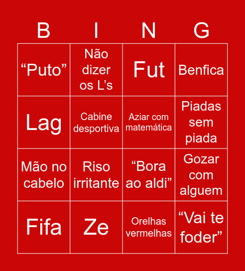Jose Martinho Bingo Card