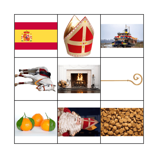 Sinterklaas Bingo Card