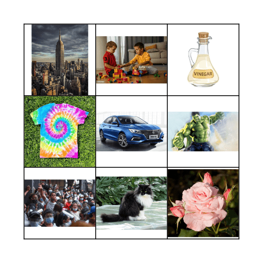 CARD GAME Bingo Card