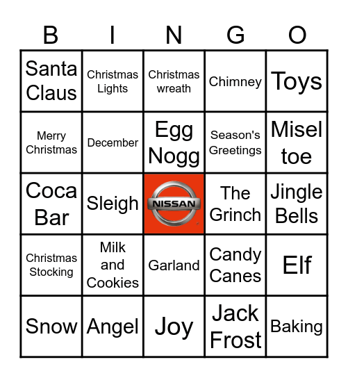 Christmas Bingo Card