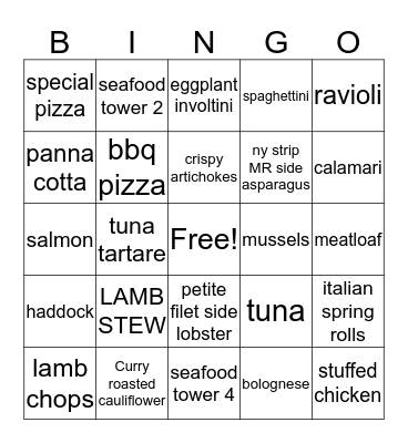 Happy Easter!!! Bingo Card