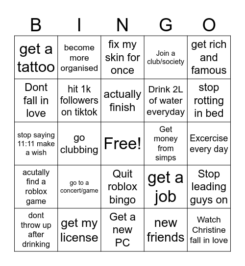 Bingo Card