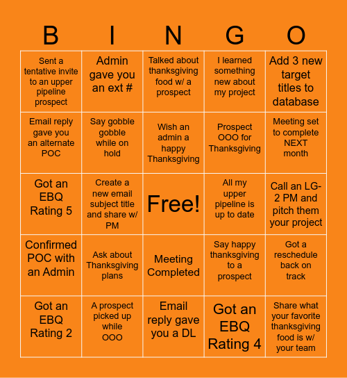 EBQ Thanksgiving BINGO Card