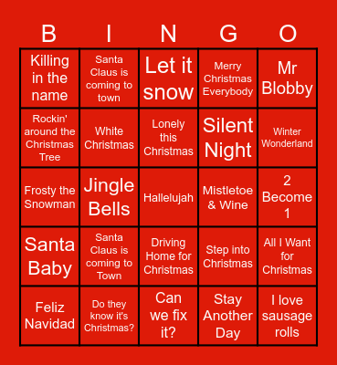 Pop the Bublé Bingo! Bingo Card