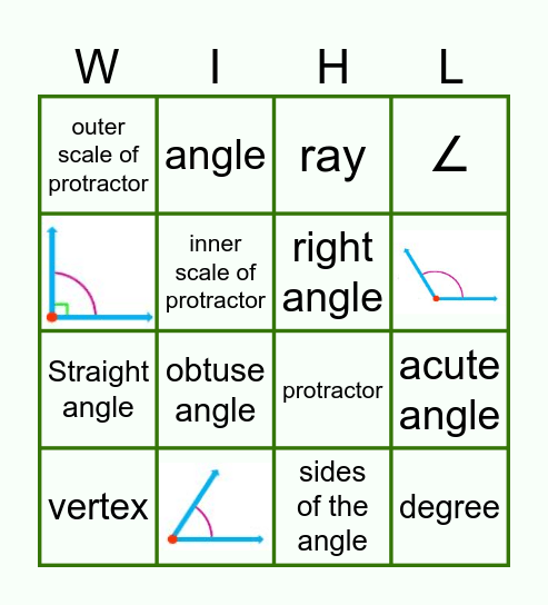 ANGLE-ling! Bingo Card