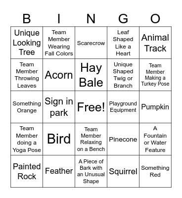 Mindful Turkey Trot Bingo (Collect or Snap Photos) Bingo Card