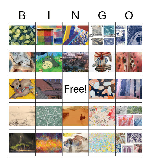 Painting Bingo Card