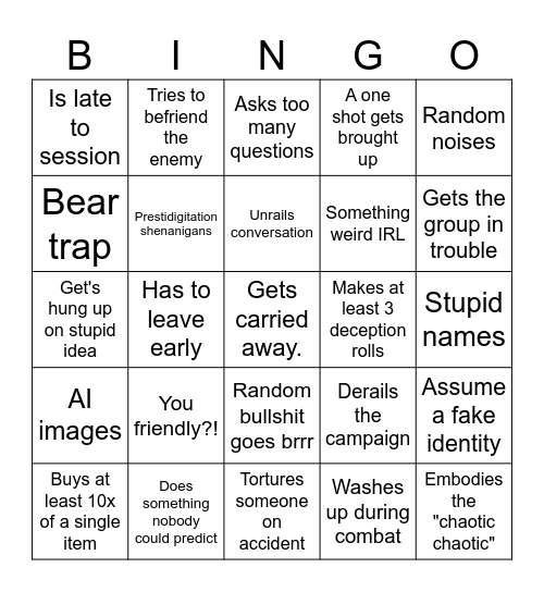 Miffy Bingo Card