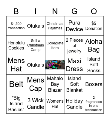 Free Pair of Maui Jims Bingo Card