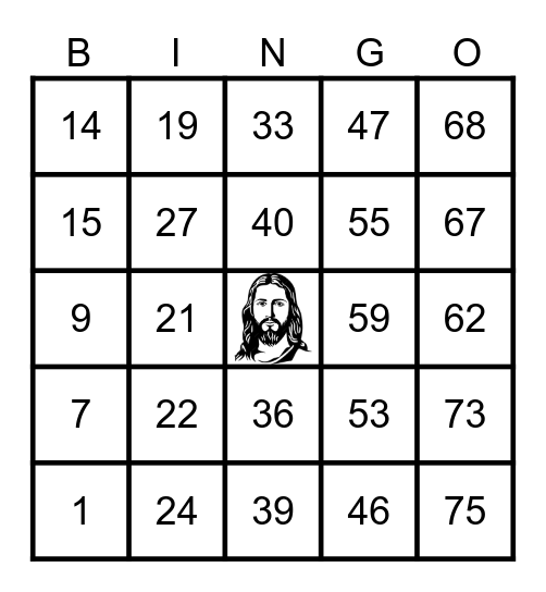 Good Shepherd Chocolate Bar Bingo! Bingo Card
