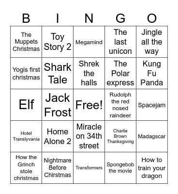 Holiday Bingo Game with Fox Bingo Card