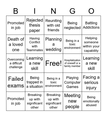 S&H BINGO Card