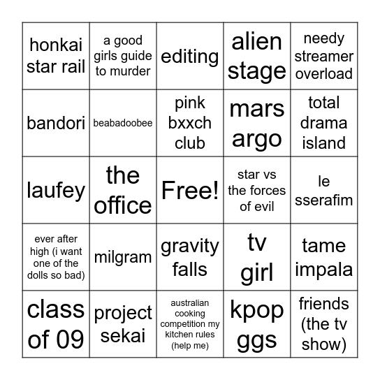 Bingo Card