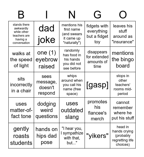 the ultimate davis bingo: revised Bingo Card