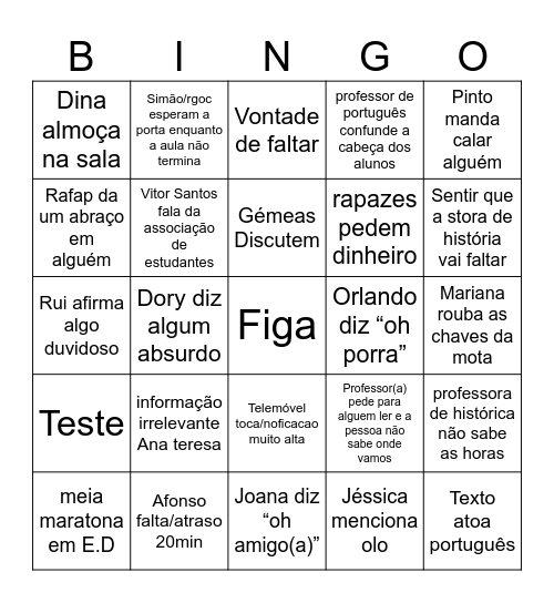 Bingo clh2 Bingo Card