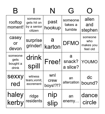 Blackout Wednesday Bingo Card