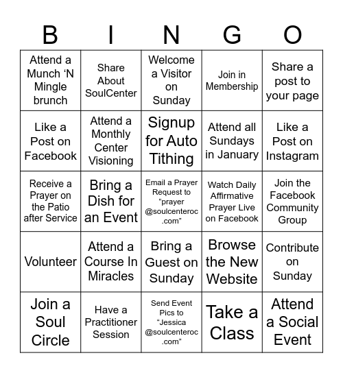 SoulCenterOC Butterfly Bingo Card