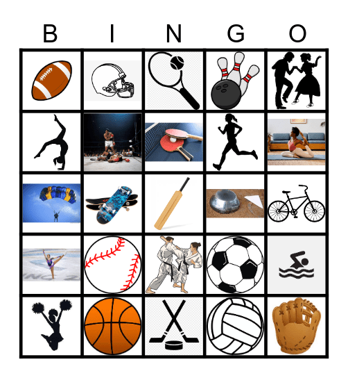 Sports Bingo Card