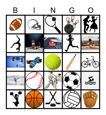 Sports Bingo Card