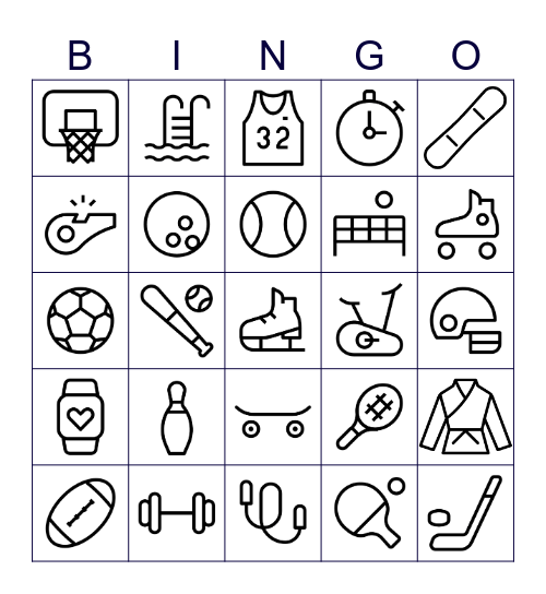 SPORTS Bingo Card